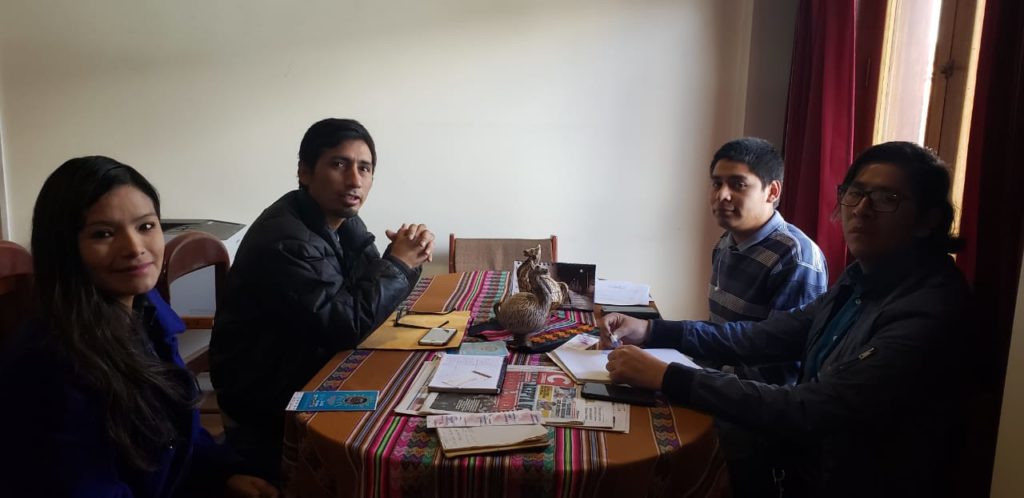 Integrantes de la Mesa de Trabajo de Cusco de la APOC.